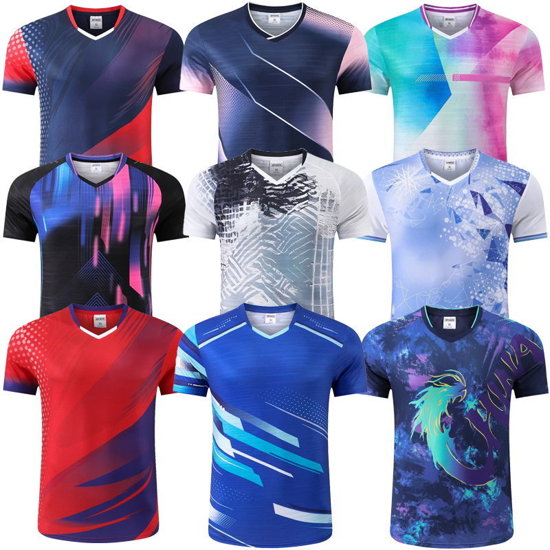 Table Tennis Club Jersey - Men's And Women's Sublimation V Neck
