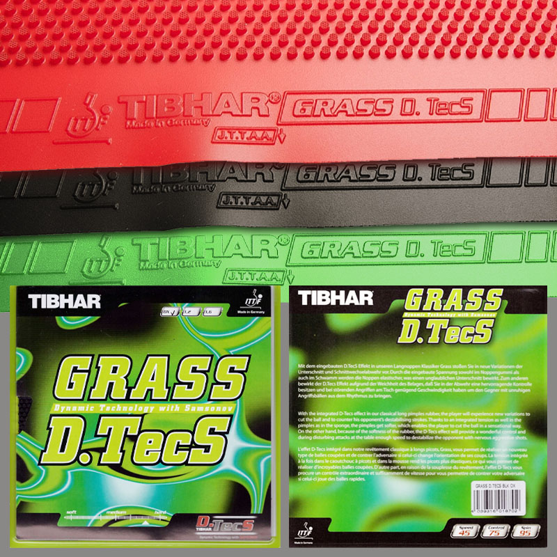 TIBHAR Grass D.TecS Table Tenn - đánh giá và giá Table Tennis Film