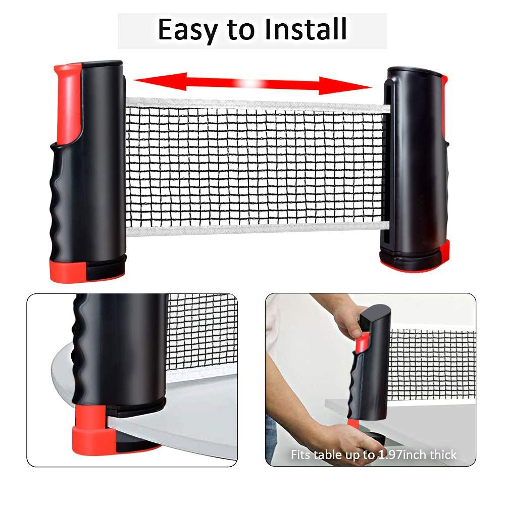 Retractable Net Ping Pong Net  - đánh giá và giá Table Tennis Ace