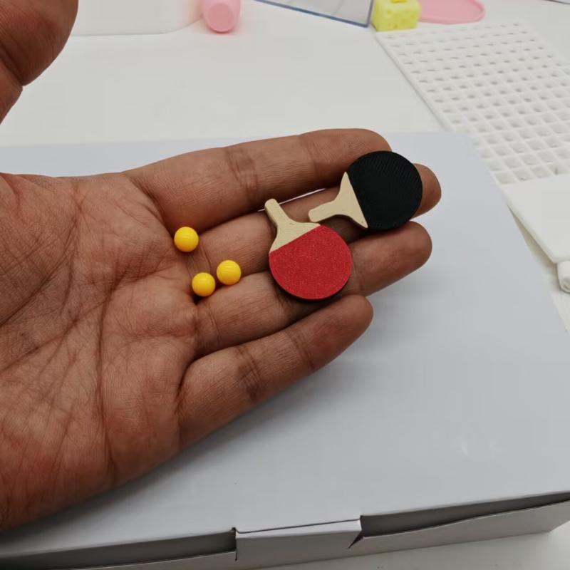 1Set Dollhouse Miniature Ping  - đánh giá và giá Table Tennis Balls